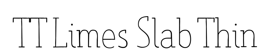 TT Limes Slab Thin Font Download Free